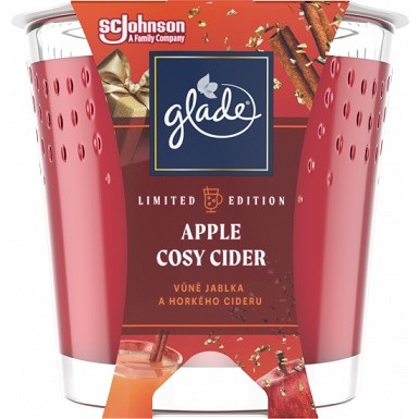 Svíčka Glade Apple Cosy Cider 129g Svíčka Glade Apple Cosy Cider 129g - Drogerie Osvěžovače a svíčky Svíčky vonné, čajové